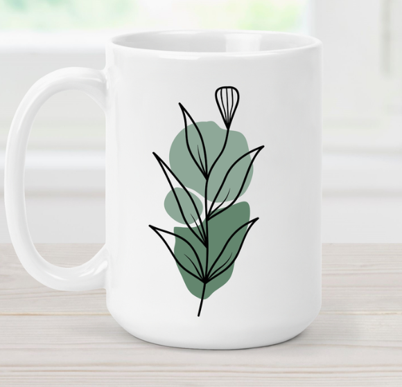 Plant Mug Green